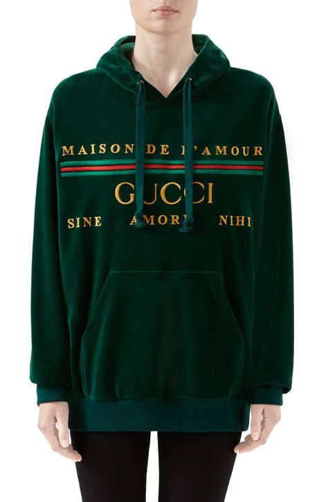 gucci crewneck sweatshirt womens|gucci velour sweatsuit.